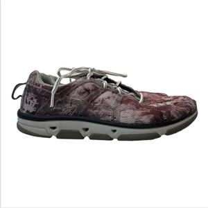 HUK Performance Attack‎ Shoe Fishing Boating Sneaker Men's Size 8.5 Purple Gray